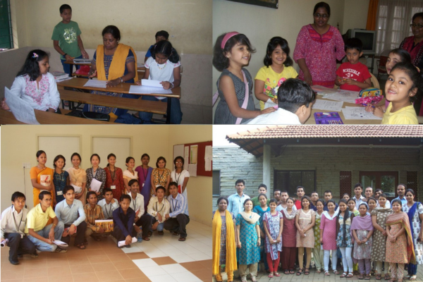 Students engaged in English language learning class at Athena Academy